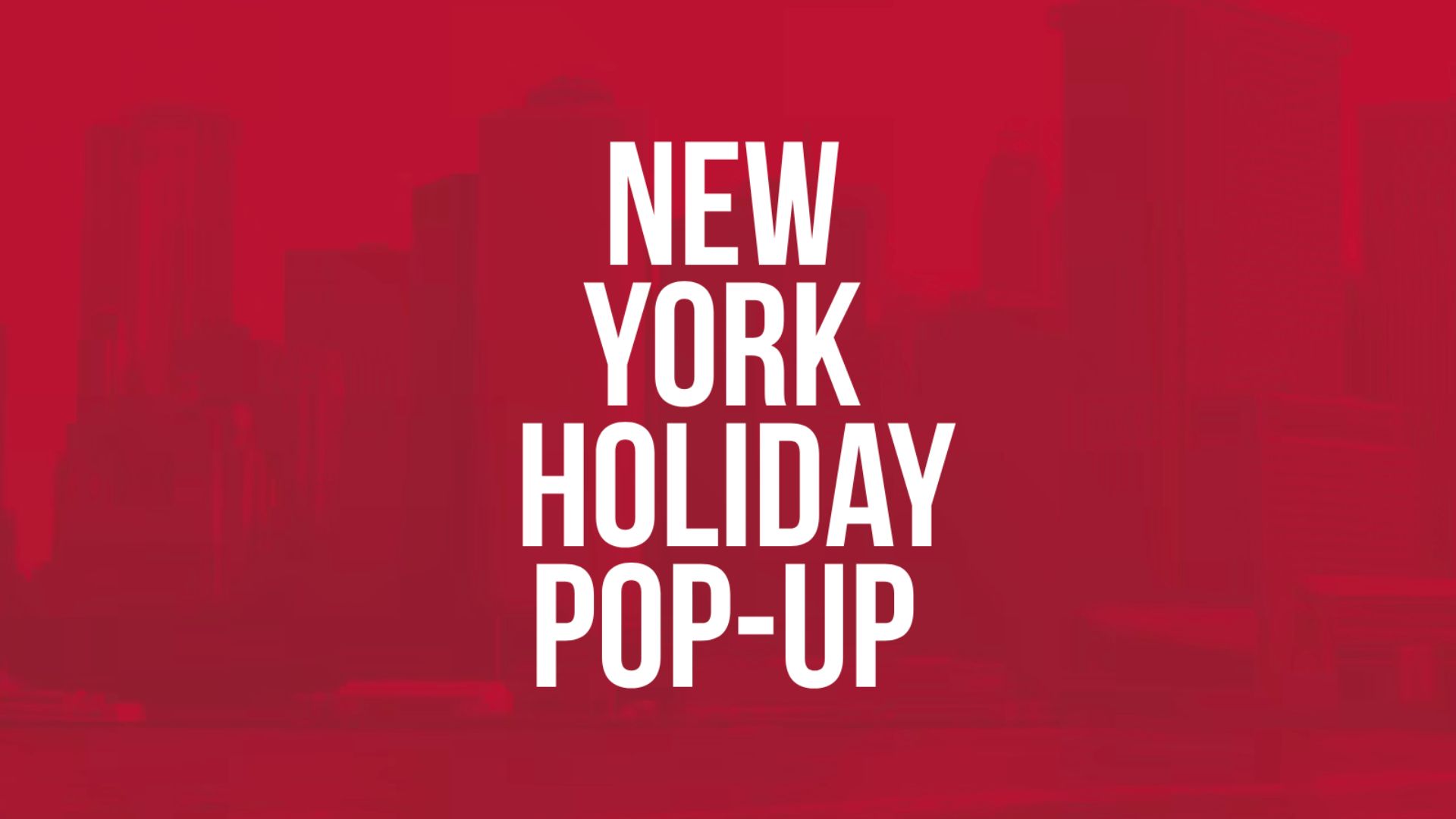 Gymshark New York Holiday Pop-Up